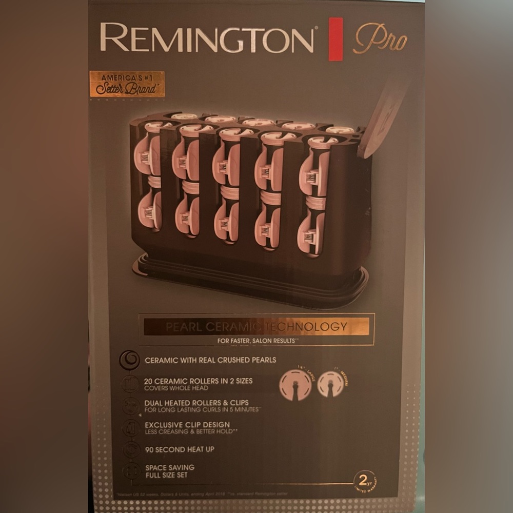 COPY - RemingtonPro Pearl Ceramic Thermaluxe  Hair Curlers Hot Rollers